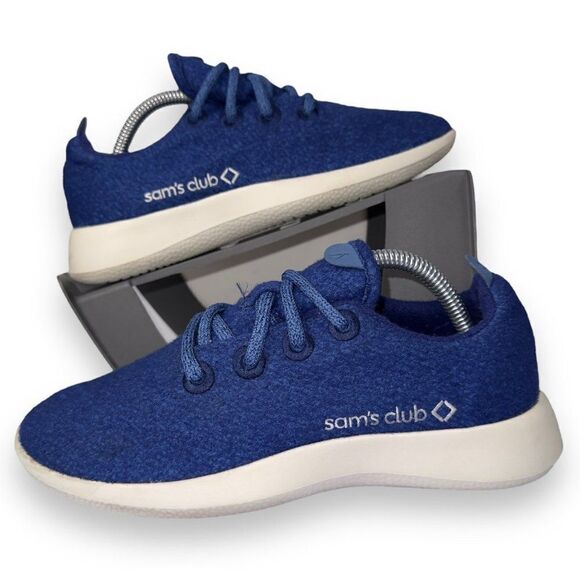 Allbirds Wool Runners Sam's Club Collaboration Sneakers Blue / White Women's 6 - Picture 1 of 11
